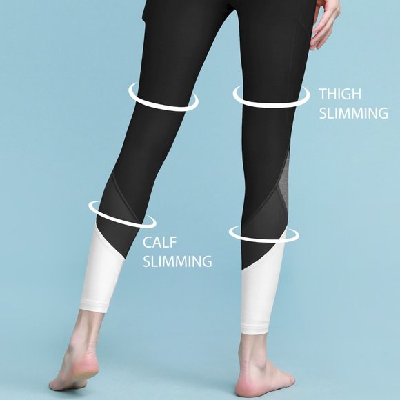 MBJ WB3007 Tummy Compression Colorblock Pants New - Picture 2 of 3